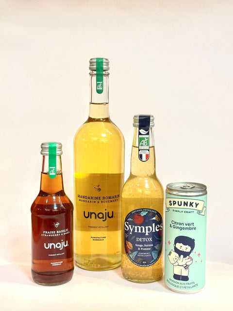 Boissons gazeuses aux fruits - les verres complices