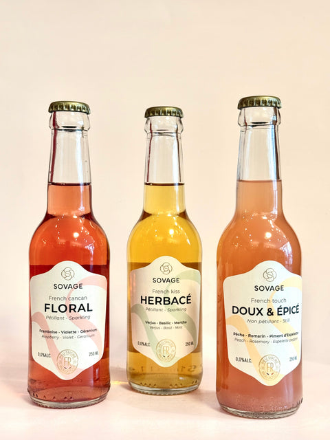 Sovage Doux et épicé Pêche - Romarin - Piment d’Espelette-0,25l