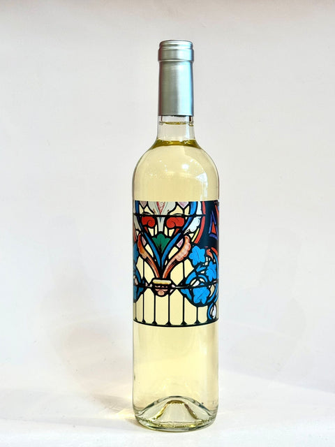 Abbaye de Valmagne Vitrail sur l'Abbaye Vin Blanc IGP OC 2024 - 0,75l - les verres complices - 
