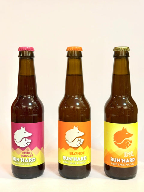 Bière sans alcool fruits rouges Run'Hard - 0,33L - les verres complices - 