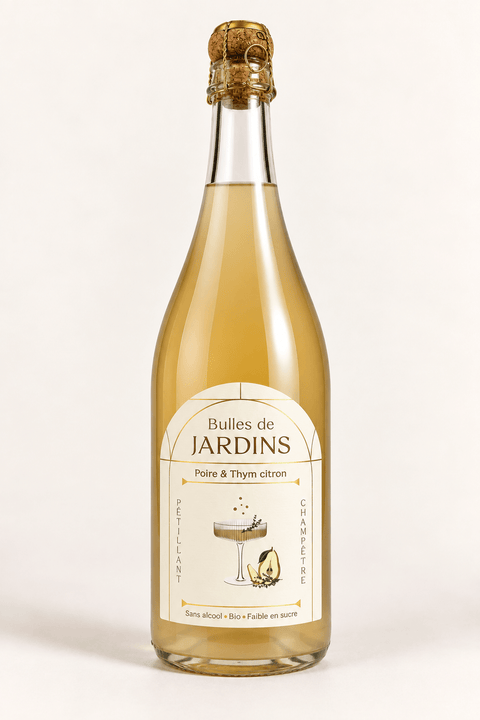 Bulles de Jardins - Poire & Thym - 0,75l - les verres complices -