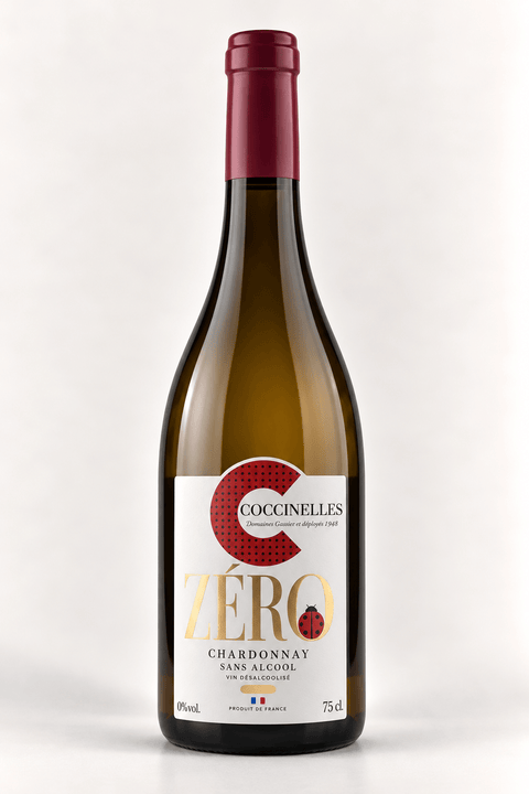 Coccinelles - Vin Blanc désalcoolisé - Chardonnay - 75cl - les verres complices -