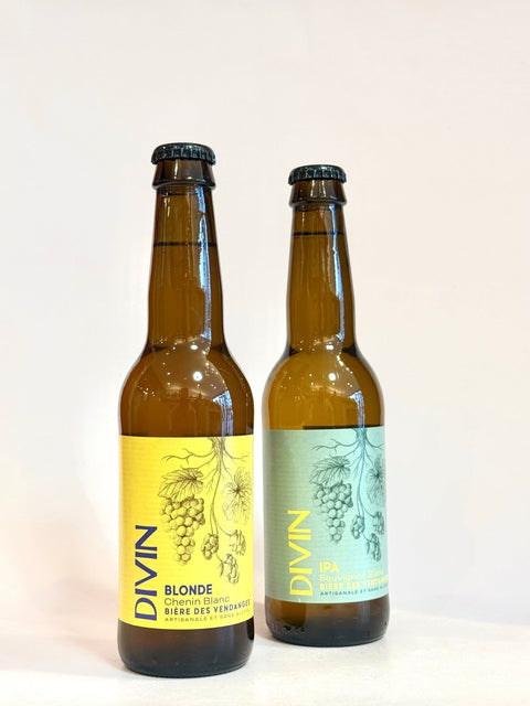 Divin bière Blonde des vendanges Chenin Blanc <0,5% - 0,33L - les verres complices - 