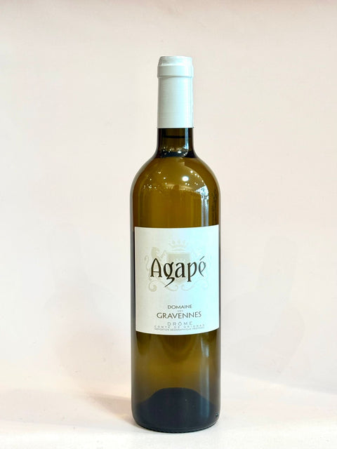 Domaine des Gravennes Agapé Vin Blanc Côtes du Rhône 2024 - 0,75l - les verres complices - 