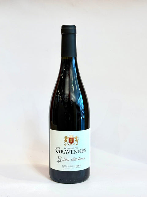 Domaine des Gravennes Lou Pitchoun Rouge AOP Côtes du Rhône 2024 - 0,75l - les verres complices - 