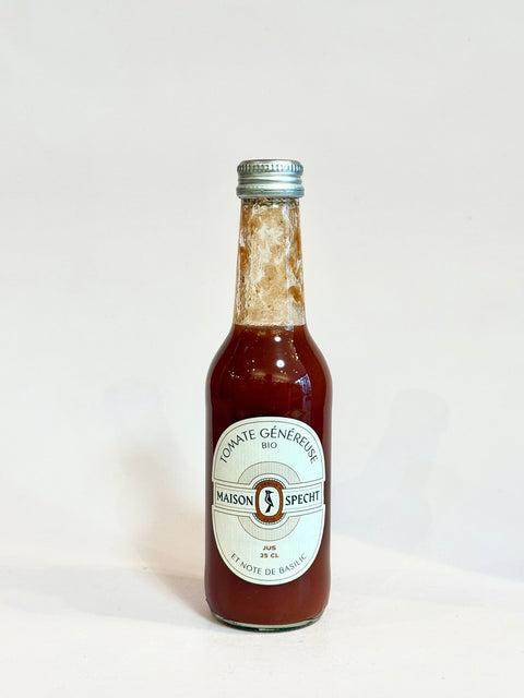 Maison Specht Jus Tomate généreuse et note de basilic - 0,25l - les verres complices - 