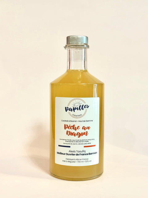 Papilles Cocktails Pêche au Dragon - 70cl - les verres complices -