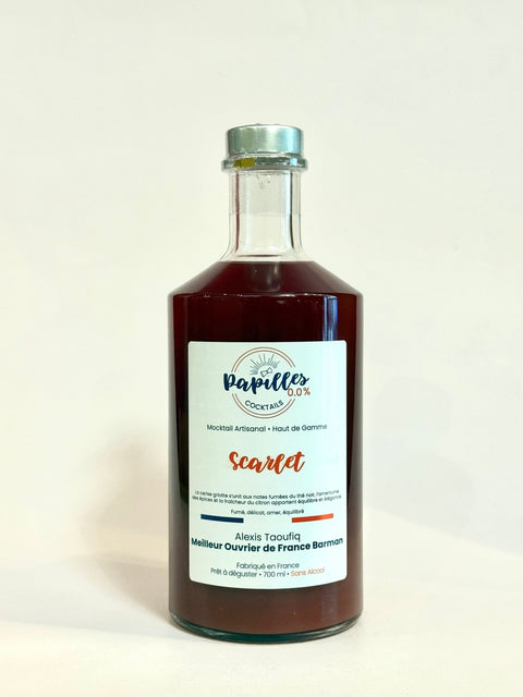 Papilles Cocktails Scarlet sans alcool - 70cl - les verres complices -