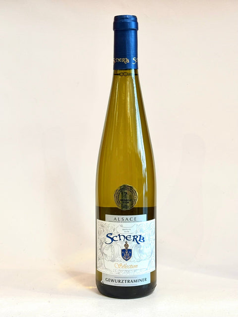 SCHERB Bernard et Fils Gewurztraminer Médaille d’Or Mâcon Vin Blanc AOP Alsace 2023 - 0,75l - les verres complices - 