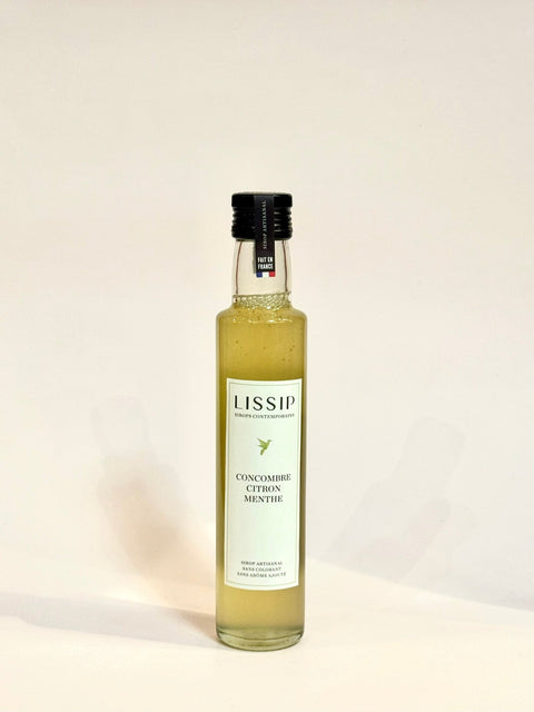Sirops Lissip Concombre Citron Menthe - 0,25l - les verres complices - 
