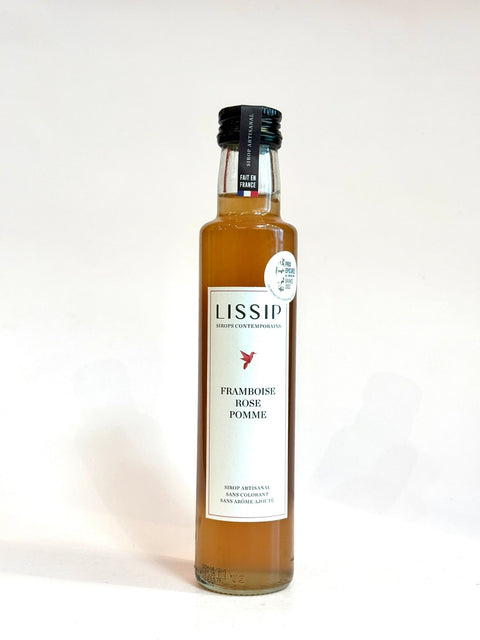 Sirops Lissip Framboise Rose Pomme - 0,25l - les verres complices - 