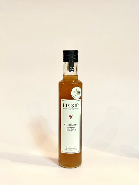 Sirops Lissip Gingembre Pomme Hibiscus - 0,25l - les verres complices - 